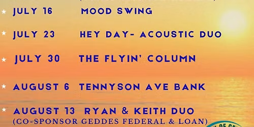 Town of Geddes Concert Series with Tennyson Ave Bank