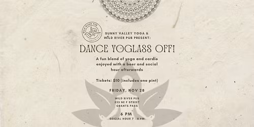 Dance YoGlass Off Yoga & Cardio Event at Wild River Pub