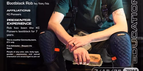KC Pioneers - July - So you want to be a Bootblack?
