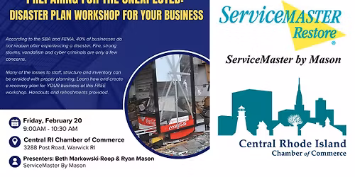 Preparing for the Unexpected: Disaster Plan Workshop for Your Business