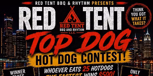 Red Tent Top Dog Hot Dog Eating Contest \ud83c\udf2d