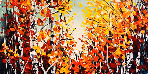 Autumn Birch Trees Paint & Sip at Clayton\u2019s Tap