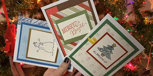 Sip and Craft Holiday Cards