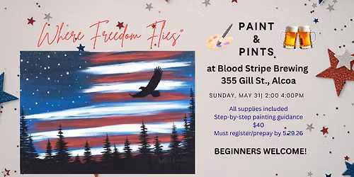 PAINT & PINTS at Blood Stripe Brewing