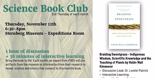 Science Book Club: Braiding Sweetgrass + Honorable Harvest Activity