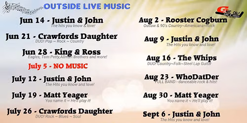 Sunday Back Patio Live Music