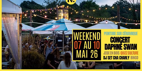 Weekend du 7 au 10 mai : Bingo, Quiz, \u00c9checs, Les C\u00e9ramiques Nantaises, Daphn\u00e9 Swan, DJ Cha Charly