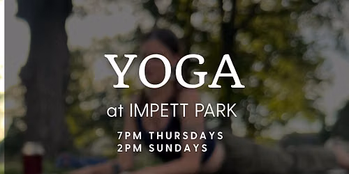 Summer Yoga at Impett Park