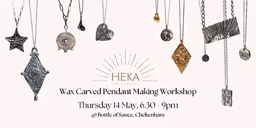 Jewellery Making Workshop, Make a Pendant @ Bottle of Sauce