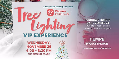 Tempe Marketplace Tree Lighting VIP Experience 2026