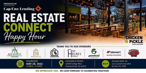 Real Estate Connect Happy Hour Presented by Cap One Lending