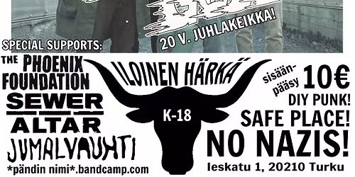 ALLEY GODS 20v.! + PHOENIX FOUNDATION, SEWER ALTAR & JUMALVAUHTI