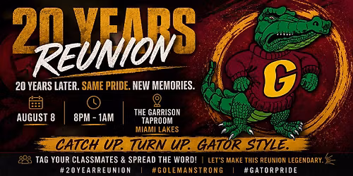 20 Year Class Reunion