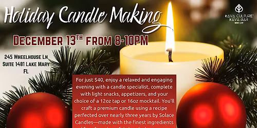 Holiday Candle Making