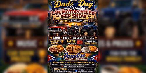 \ud83c\udf89 Dads Day at Paradise \u2013 Car, Motorcycle & Jeep Show! \ud83d\ude99\ud83c\udfcd\ufe0f\ud83d\udd25
