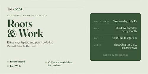 Roots & Work: A Monthly Coworking Session