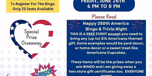Americana FREE BINGO & SHOP