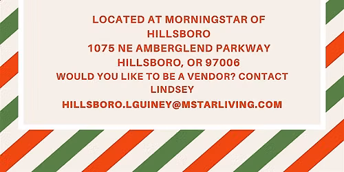 MorningStar of Hillsboro Holiday Bazaar