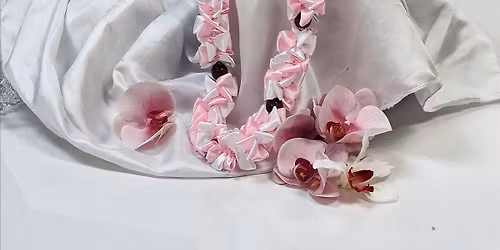 Ribbon Mock Orange Lei-Hilo