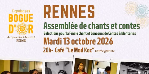 Veill\u00e9e Chants traditionnels - Mardis Chantries Sp\u00e9cial Bogue d'Or
