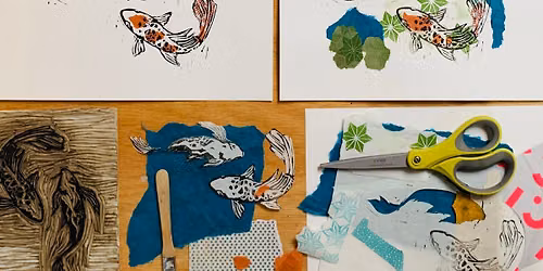 Lino Printing With Chine Coll\u00e9