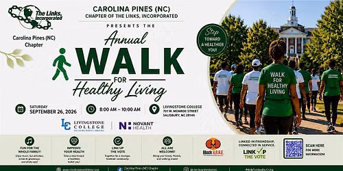 Carolina Pines (NC) Chapter - Annual Walk-A-Thon