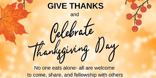 Divine Mercy Community Thanksgiving Meal