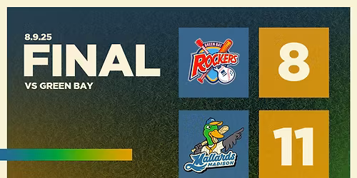 Green Bay Rockers at Madison Mallards at Warner Park