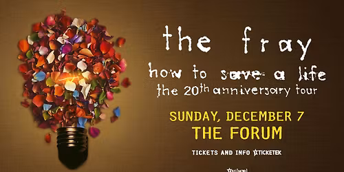 THE FRAY \/\/ How to Save a Life - the 20th anniversary tour \/\/ MELBOURNE