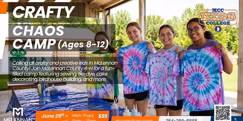 Crafty Chaos Camp (Ages 8-12)