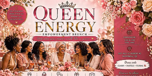 QUEEN ENERGY: EMPOWERMENT BRUNCH \u2728 Step into your power. Walk like a queen.
