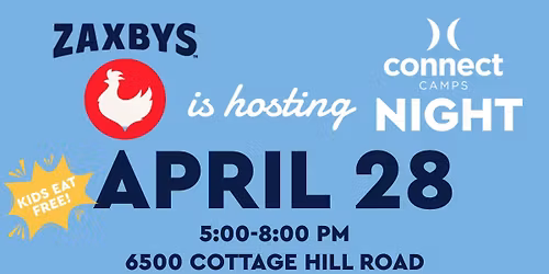 Connect Camp Spirit Night at Zaxby's