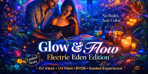 Glow & Flow: Neon Pour Painting Party (Liquid Eden Edition)