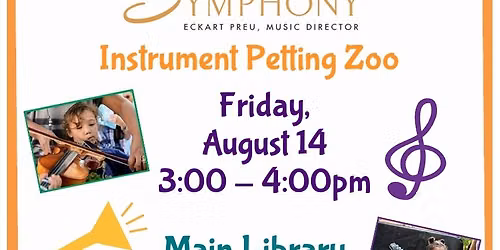 Long Beach Symphony Instrument Petting Zoo