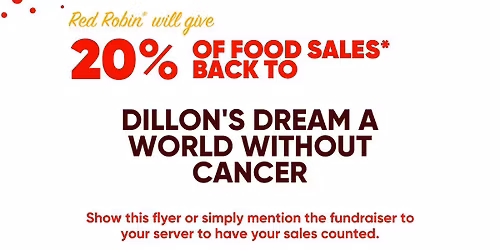 Dillon's Dream Red Robin Fundraiser-Brentwood