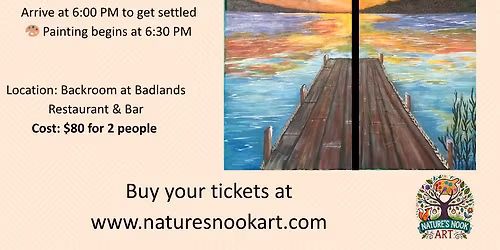 Sunset Dock Date Night Paint Party