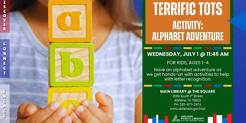 Terrific Tots: Alphabet Adventure (Main Library)