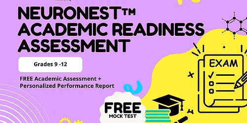 FREE NeuroNest\u2122 Academic Readiness Assessment | Grades 9\u201312