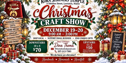 Christmas Craft Show Kora Shriners Temple