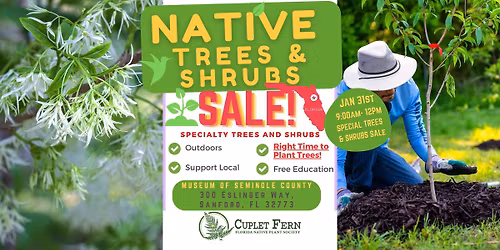 Special Florida Native Trees & Shrubs Sale Event!