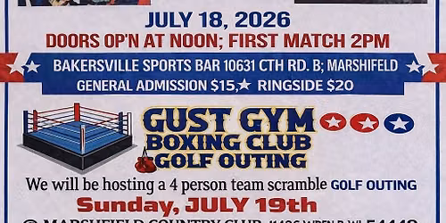Boxing show and golf outing