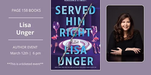 Author Event: Lisa Unger