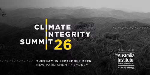Climate Integrity Summit 2026