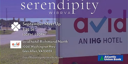 WIBRVA Serendipity MeetUp September 22, 2026