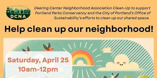 Deering Center Neighborhood Cleanup!
