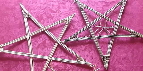 Willow star making workshop at Dalby Forest