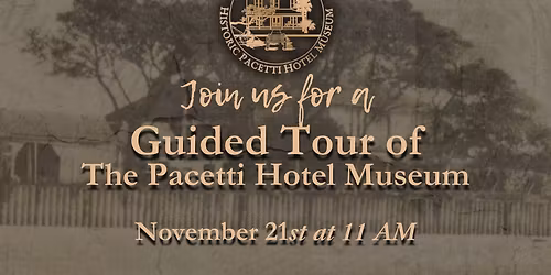 Guided Tour of the Pacetti Hotel Museum