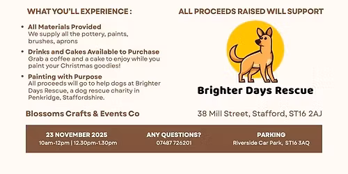 Pottery Painting Fundraiser 