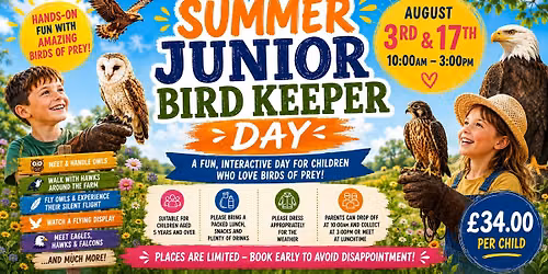 Summer Junior Bird Keeper Day