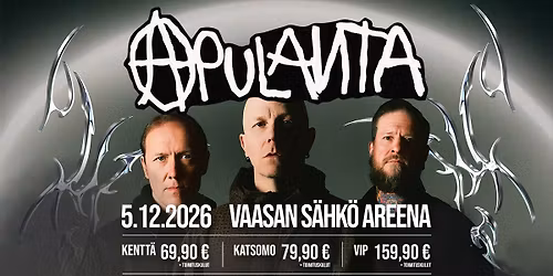 Apulanta x Vaasan S\u00e4hk\u00f6 Areena 5.12.2026